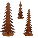 🎄 𝐄𝐂𝐇𝐓𝐄𝐑 𝐑𝐎𝐒𝐓 Gefertigt wird das Weihnachten Deko Set aus 1 mm starkem Metall. Der einzigarte, echte Rost entsteht durch ein natürliches Edelrost-Finish