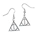 Boucles d'oreilles Harry Potter Reliques de la Mort longueur 3,3cm argenté bijou