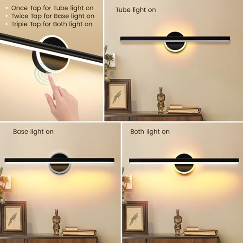 Luces de pared que funcionan con pilas para iluminar estanterías de biblioteca 3