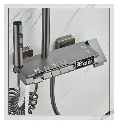 Ensemble de douche intelligente à affichage numérique pour salle de bain moderne - 5