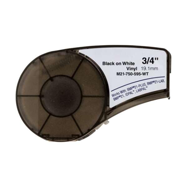 DY BMP21 Noir/Blanc Étiquettes en vinyle génériques M21-750-595-WT