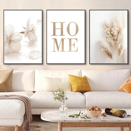 Affiche fleurs sèches moderne pour créer une chambre cosy et bohème