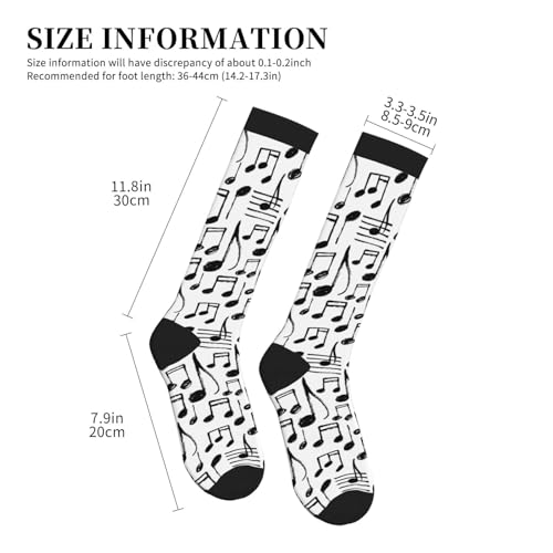 Image of Compression Socks for Women Men Circulation Graduated Supports Socks for Running Travel Nurse Athletic Sports