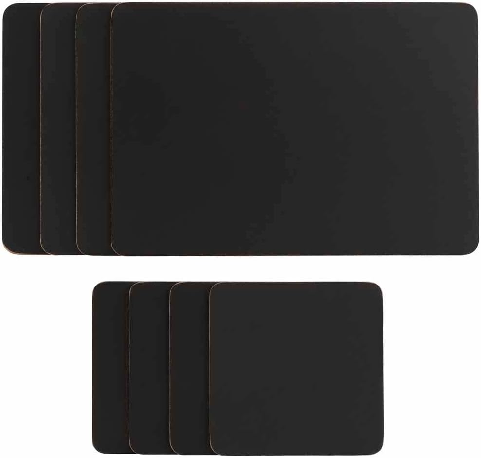 Portmeirion Home & Gifts Pimpernel Classic Black Placemats, Set of 6,30