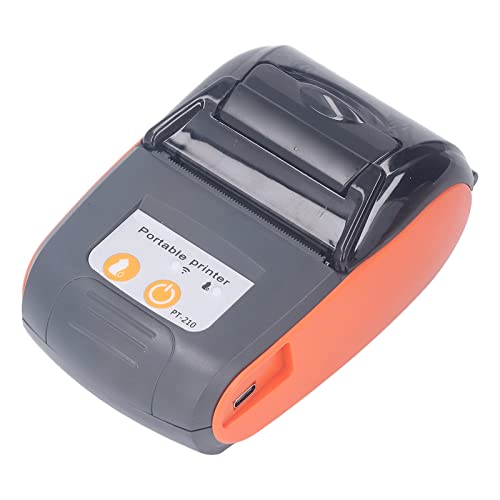 lyrlody Impresora de Recibo Térmico, Impresora Inalámbrica Mini Termo con Velocidad de Impresión de 90 Mm/s Compatible con Software POS ESC (Sin Caso)