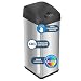 iTouchless 13 Gallon Pet-Proof Sensor Trash Can with AbsorbX Odor Filter Kitchen Garbage Bin Prevents Dogs & Cats Getting in, Stainless Steel with PetGuard, Battery and AC Adapter (Not Included)