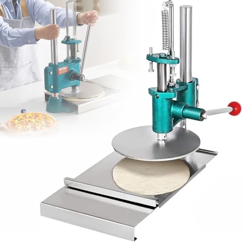 GEJLELDS Máquina laminadora de Masa para Hacer Pasta, Prensa Manual Comercial de Acero Inoxidable para Masa de Pizza y repostería, prensadora de Masa de Pizza doméstica,16model-14cm