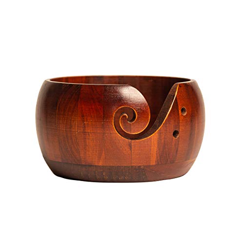 Handmade Wooden Yarn Bowl Size 6