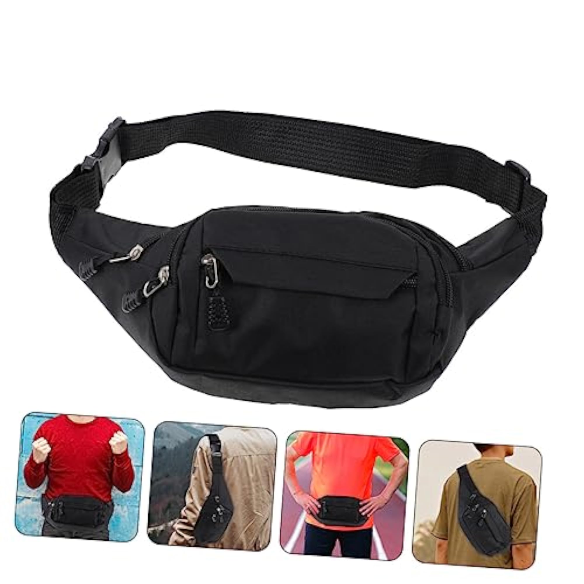 4 Pcs Men's Adjustable Waterproof Crossbody Bag Set