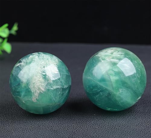 Sphère en fluorite violette et verte de 50mm pour lithothérapie