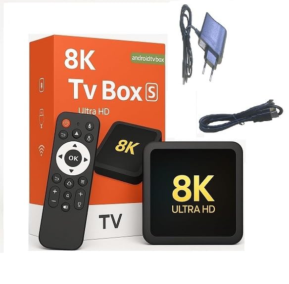 8K TV Box S Ultra HD Android TV Box with Remote Control