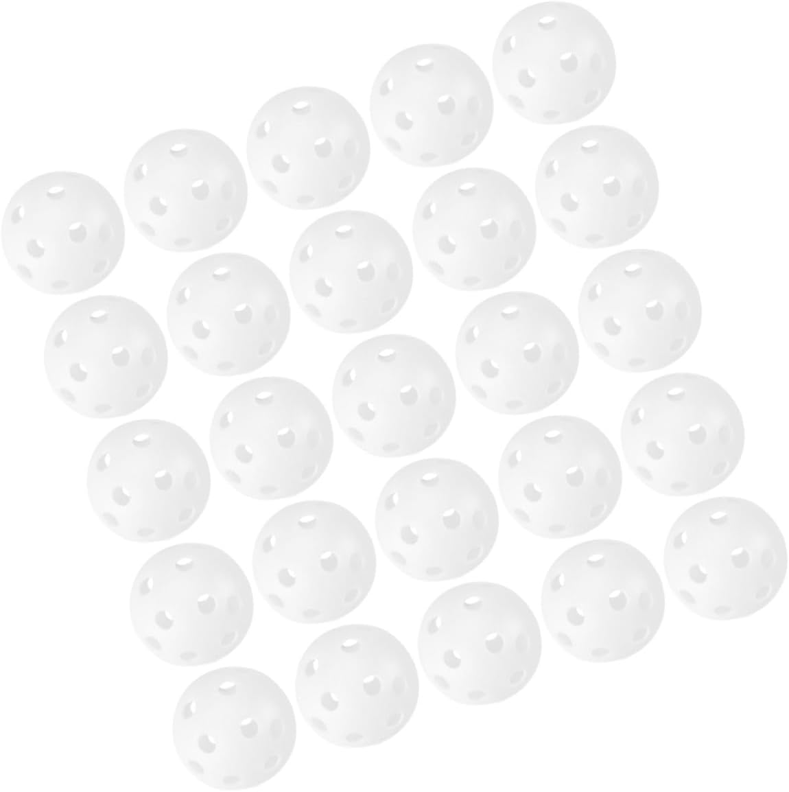 PartyKindom 100pcs Plastic Practice Golf Balls Training Golf Balls Hollow Lightweight for Indoor Outdoor Swing Practice