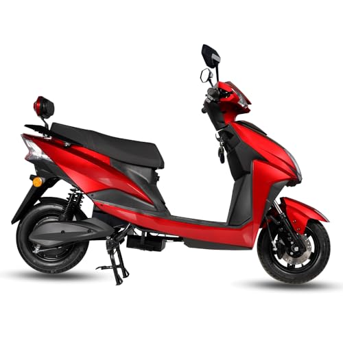Image of MIOOX 60V*40AH Electric Scooter withLithium Battery, 110-120km Range, 40km /h Speed & 2Year Battery Warranty (Red)