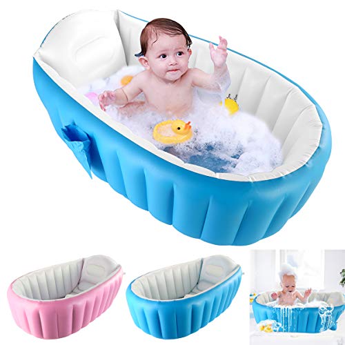 Banheira inflável Rehomy Baby, dobrável portátil, antiderrapante, mini piscina, infantil, grossa, pa
