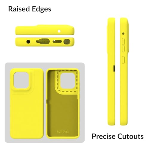 Image of SPRIG Compatible with Moto Edge 60 Stylus Premium SilkTone Back Cover Drop Tested Shock Proof Mobile Case for Men, Women, Boys and Girls with Camera Protection (Shining Yellow)