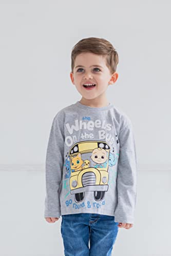 CoComelon JJ Kitty [SizeRangeDescription1] 2 Pack Long Sleeve Graphic T-Shirts [SizeDescription1]3