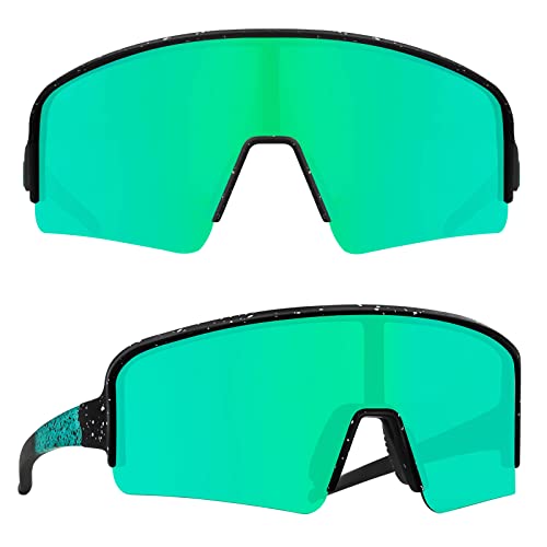 Image of MAXJULI Polarized Sunglasses for Men Women, Windproof Outdoor Sports Cycling Running UV400 Protection Sun Glasses 8121