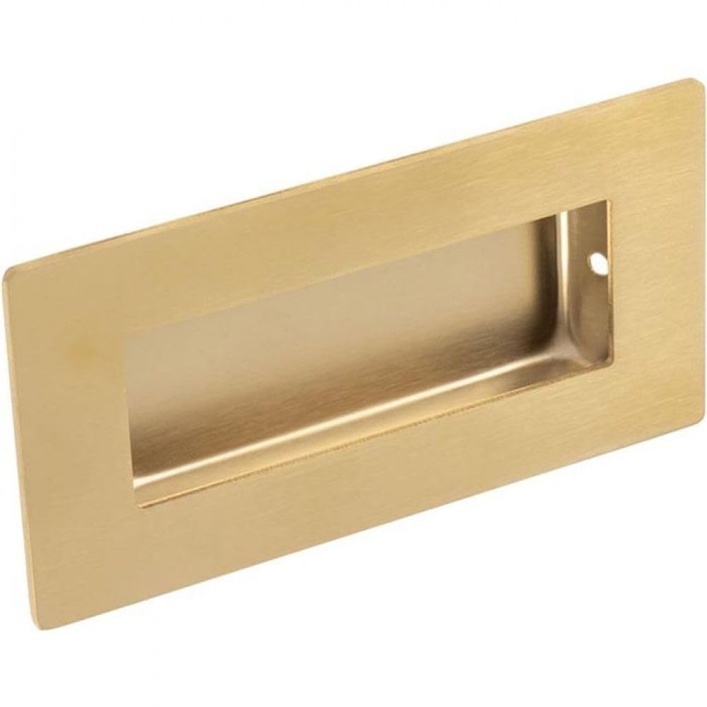 Carlisle Brass Satin Brass Eurospec Recessed Flush Pull Handle Rectangular 102 X 51Mm
