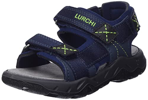 Sandale Lurchi garçon Odono chaussure été enfant en cuir à scratch réglable