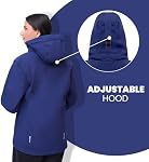 Touch&Torn Women's Softshell Jacket Warm Jacket Light Hooded Windproof Coat for Outdoor Hiking