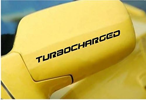 TURBOCHARGED Turbo Decal Side Mirror Door Decals Racing Race Sticker Stickers