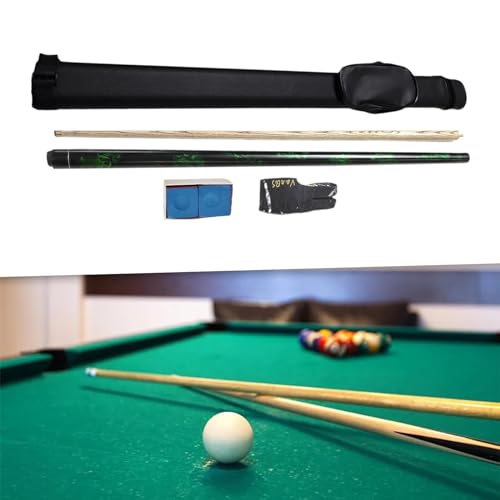 Queue de billard 145 cm en bois avec 2 fûts et embout 10 mm - 4