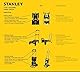 STANLEY 2-in-1 klappbare Sackkarre & Transportwagen, Tragkraft 70/137 kg, SXWTD-FT585, Plattformwagen, Paketwagen, Abmessungen Plattform 134 x 44cm, Abmessungen Aluminiumplatte 39 x 29cm