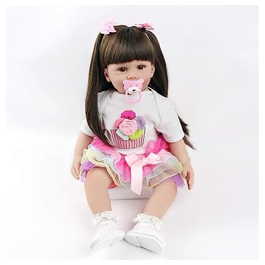 Baby Soft Body Reborn Docka Flicka 24 tum 60 cm Realistisk RealTouch Nyfödd höger klädmodell pedagogiska leksaker för barn Bästa födelsedagsset