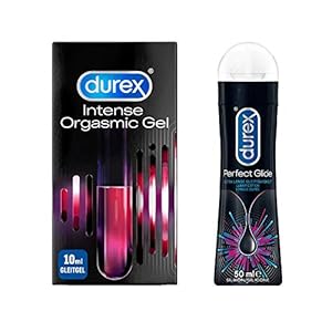 Durex Gleitgel 2er Premium-Set für intensive Momente zu Zweit mit 1x Durex Intense Orgasmic Gel 10ml + 1x Durex Play Perfect Glide 50ml