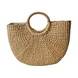 Lycpajk Knitted Bag, Knitted Bag with Handle, Handmade, Fashionable Summer Travel Bag, Handbag for Women, L