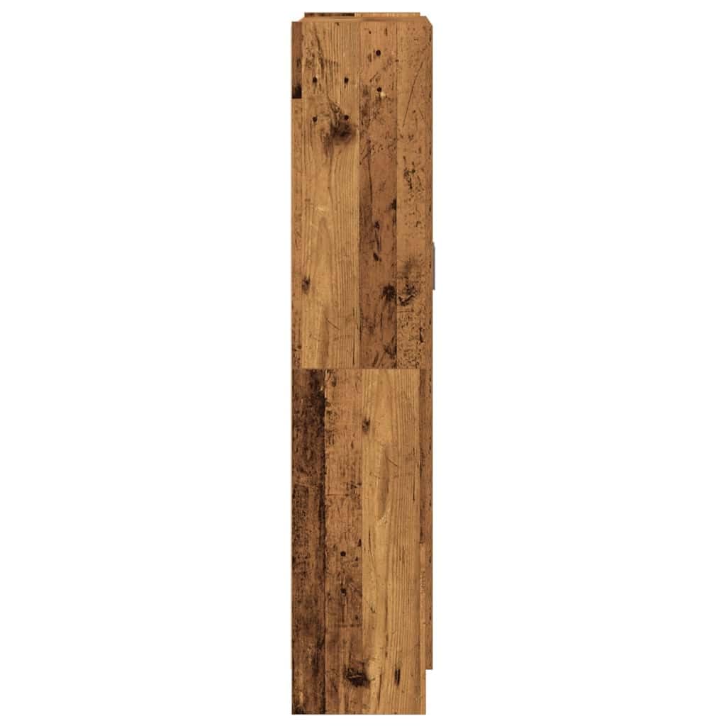 Vitrina de Cristal,Vitrina Salón,Mueble de Salón,Aparador Comedor,Aparador Cocina,Estantería Oficina,con Estantes PuertasAparador Madera ingeniería Madera Envejecida 82,5x30,5x150 cm