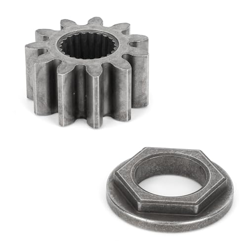 lasuroa Steering Pinion Gear & Bushing Kit, Steering Shaft Pinion Gear Lawn Mower Parts for Cub Cadet LT1042 LT1045 LT1046 LT1050 Toro 112-0863 MTD 717-1554 941-0656A 741-0656