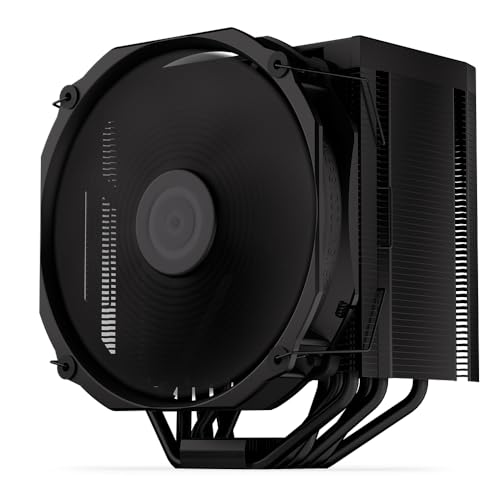 ENDORFY Fortis 5 Black, dissipatore per cpu con ventola da 140 mm, ventola Fluctus da 140 mm, modalità semi-passiva opzionale, dissipatore am4, dissipatore per cpu am5, AM5, AM4, LGA1700, LGA1200