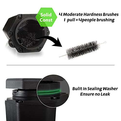 Golf Ball Washer Cleaner With Golf Ball Towel, Golfer's Training Kit, Golf Club Brush Best Golf Accessory Gifts For Men & Women, Leakproof, Fits Securely In The Cart Cup Holder #TOP6