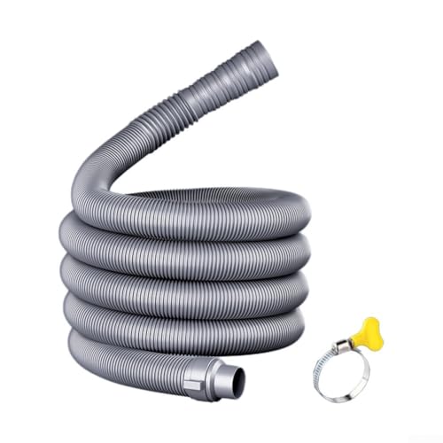 Tubo di scarico per lavatrice, tubo di scarico flessibile estensibile con morsetti per lavastoviglie, lavello da cucina, 1-3 m (60 cm)