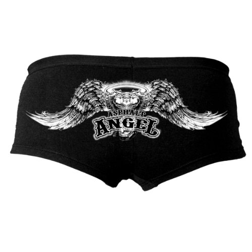 Hot Leathers Ptb7009 Black, L Asphalt Angel Ladies Boy Shorts (Black, Large) #TOP18