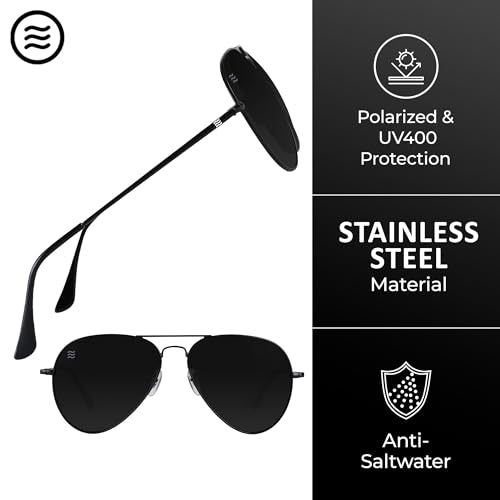 NEVEN Men's Polarized Sunglasses - UV 400 Protection Aviator Glasses - Designer Sunglasses for Outdoor Activities3