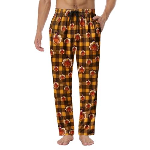 Mens Pajama Pants Soft Lounge Sleep Pants lightweight Pajama Bottoms for Men with Drawstring Pockets
