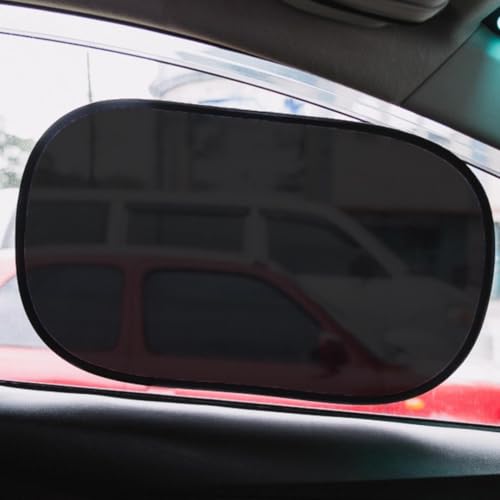 kinder Fluff Car Window Shade (4X Transparent Sunshades) - The Only Certified Car Window Sun Shade for Driver Proven to Block 99.95% UVR - Standard