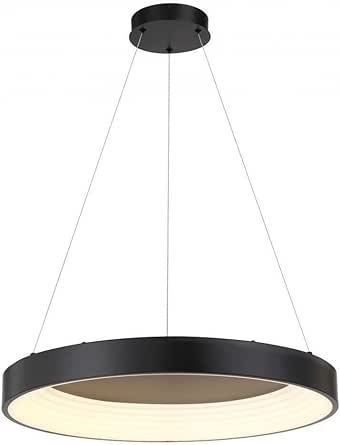 George Kovacs P5555-66A-L Conc LED Pendant, Coal