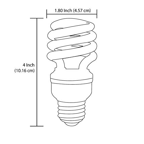 Sunlite 00807-Su Mini Spiral Cfl Bulb, 13 Watts (60W Equivalent), Medium Base (E26), 900 Lumens, 10,000 Hour Life Span, Ul Listed, 65K - Daylight #TOP1