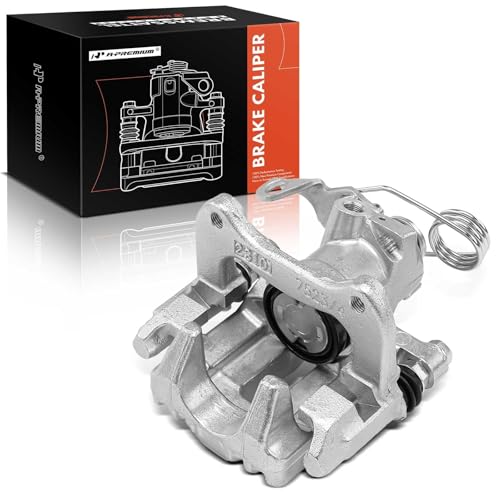 A-Premium Disc Brake Caliper Assembly with Bracket Compatible with Volkswagen Passat 1998-2005 & Audi A4 1998-2001, A6 1998-2004 - Rear Right Passenger Side by A-Premium - Used condition - US$22.39