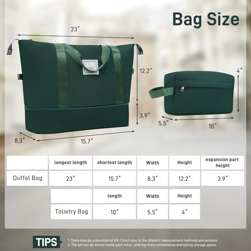 Image of 6 Pcs ABS Hardshell Luggage Sets Spinner Wheel Suitcase Lock Suitcases Dark Green