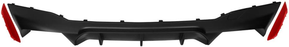 Rear Diffuser Compatible with 2017-2020 BMW G30, M-Tech M Sport 5 Series M5 Style Rear Bumper Lip Diffuser Quad Outlet by IKON MOTORSPORTS, 2018