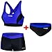 Produktbild Aqua Speed Set Sport Schwimmbikini + Bikinihose Damen | Zweiteiler schwarz-blau | Bikinis Schwimmsport | Swimwear Women Gilrs | Swimming | Baden | Schwimmen | Gr. 38, 14 Black - Blue | Fiona