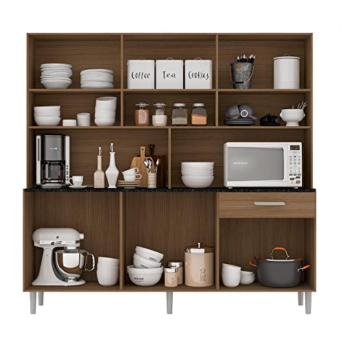 Cozinha Compacta Kit Clara 12 Portas 1 Gaveta Poliman