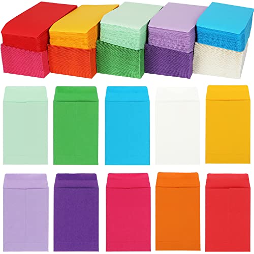 500 Pcs Small Coin Envelopes Seed Envelopes Small Envelopes For Cash Self Adhesive Mini Envelopes For Seeds Storage For Home Wedding Garden And Office (Colorful, 2.25 X 3.5 Inch) #TOP18