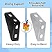 4 Pcs 90 Degree Gusseted Fittings,4 Hole Right Angle Connector Brackets, Heavy Duty Truss Angle Brackets, with 1-5/8” Channel for Industrial Building，Mounting Trailer Columns and Shelving