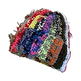 Genérico Gorro A Rayas: Suave Y Cómodo, Gorro Térmico De Invierno, De Punto A Rayas De Colores | De Punto Suave para Invierno, Desplazamientos Diarios, Esquí, Interior, Exterior, Viajes, Oficina