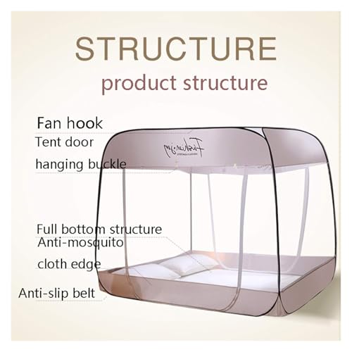Housse de lit suspendue moustiquaire pliante pop-up grand format - 7
